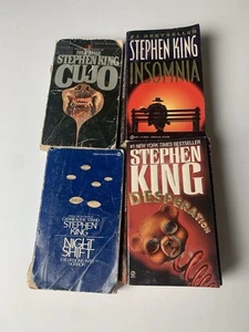 Lot Of 4 Stephen King Paperback Books - Rare Night Shift, Cujo, Insomnia, Desper - Picture 1 of 23