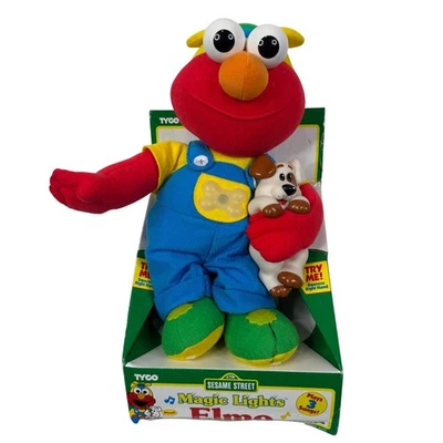 Tyco Magic Lights Elmo Musical Plush Sesame Street Lights 1997 Tested Works - Image 1 of 4