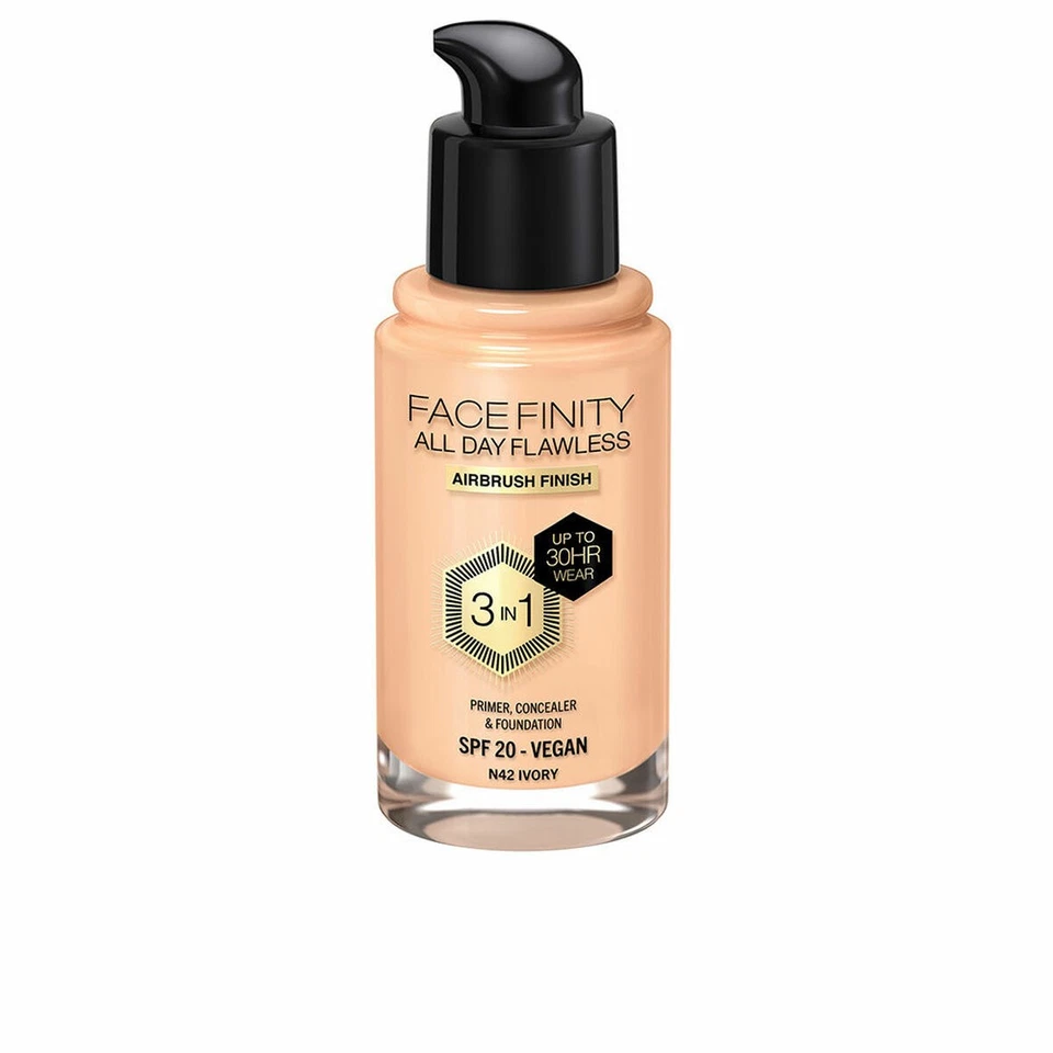 Cremige Make-up Grundierung Max Factor Face Finity All Day Flawless Nº N42 Iv - Bild 1 von 1