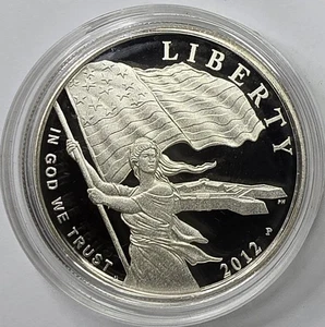 2002 90% Silver Proof US Mint $1 Comm Liberty Star Spangled Banner Coin - Picture 1 of 2
