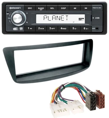 Continental MP3 AUX USB DAB 1DIN Autoradio für Toyota Aygo (AB1, 05-14) - Bild 1 von 4