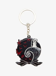 Portachiavi Disney L'incubo prima di Natale Jack & Sally Spiral Hill nuovo con etichetta! - Foto 1 di 1