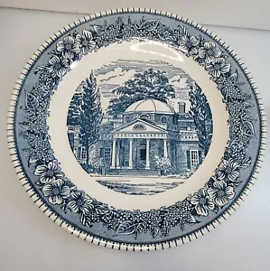 Vintage Royal China USA Colonial Heritage Ironstone Chop Plate, Blue, 11'' - Picture 1 of 3