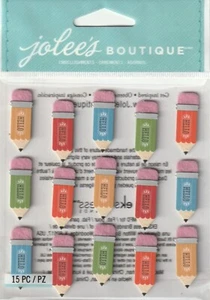 Jolee's Boutique 3D PENCIL WORDS REPEATS School Theme 98132 Fast FREE Ship! - Picture 1 of 1