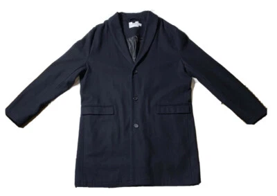 Usado - Abrigo Topman de un solo pecho con botones delanteros de guisante para hombre (talla XXL) Foto 1 de 4