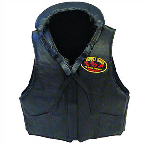 60SB Tall Medium Saddle Barn Leather Outhershell Adjustable Bareback Vest