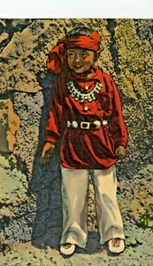 Niño navajo, c. 1930, postal vintage, BN3, gran suroeste, nativo americano - Imagen 1 de 2