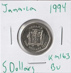 Coin Jamaica 5 Dollars 1994 KM163 - Picture 1 of 2