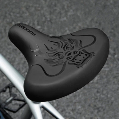 ROCKBROS Bike Saddle Widened Comfort Shockproof Soft Sponge Bicycle Seat Cushion - Image 1 of 4