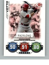 2010 Topps Joey Votto NNO   Cincinnati Reds Attax Code Cards