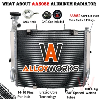 Radiador de alumínio de substituição para 2006-2012 2011 Triumph Daytona 675 R SE - Imagem 1 de 4