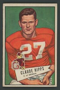 1952 Bowman Lg Claude Hipps RC #41 NFL Pittsburgh Steelers Football Trading Card