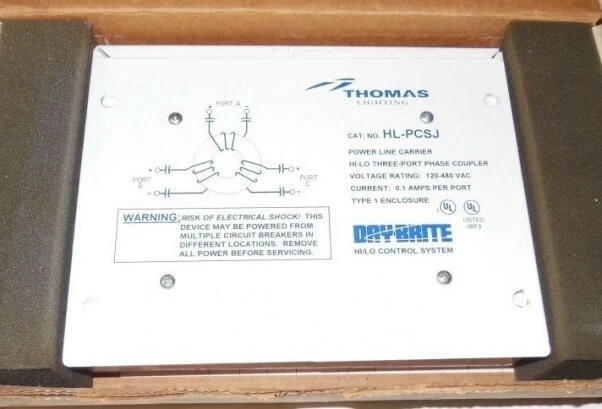 THOMAS - DAY-BRITE Acoplador de fase de 3 puertos para circuito de iluminación HI/LO HL-PCSJ - NUEVO Foto 1 de 4