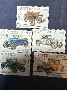1984 Veteran & Vintage Cars 30c - Complete Set Of 5 - Used - Picture 1 of 1