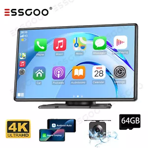 9Inch IPS Touch Screen Wireless Carplay Portable Car Stereo Android Auto HD DVR - Picture 1 of 12