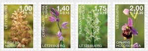 Luxembourg 2024 flower ORCHIDS Orchis purpurea Neottia Ophrys 4v mnh - Picture 1 of 1