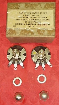 POTENCIÓMETRO 2 NOS 40 OHMIOS PARA AMPLIFICADOR EN PLANO B-29 Foto 1 de 4