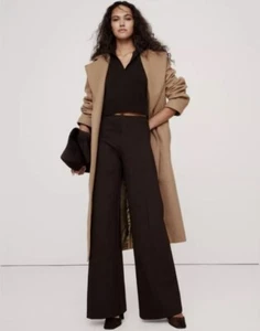 Banana Republic Women's NWT Wide-Leg Everywhere Ponte Pant Med Brown # 603873 - Picture 1 of 4