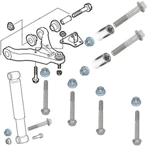 FOR IVECO DAILY FRONT LOWER SUSPENSION WISHBONE ARM SLEEVE NUTS BOLTS REPAIR KIT - Picture 1 of 24