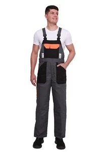 KWF Chainsaw Bib and Brace Overalls Chaps Pants Dungarees Trousers - Picture 1 of 7