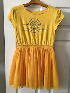 XL 12 14 16 DISNEY PARKS Star Wars Yellow Tutu Stretch Dress EUC Worn Once Girls