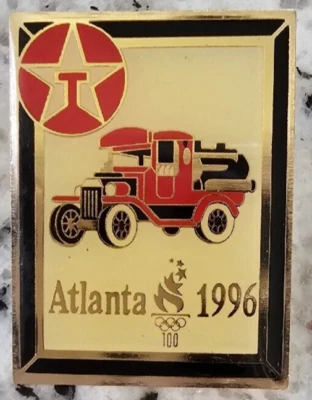 Vintage Texaco Red Car 1996 Atlanta Olympics Pin - Image 1 of 3