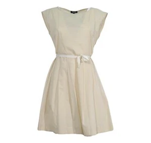WOOLRICH Abito donna WWABI0398 W'S Popelin Dress Crema - Picture 1 of 3