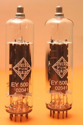 TELEFUNKEN EY500A ( 6EC4 6D22S ) - ADICIONE TUBO RETIFICADOR DE MEIA ONDA CÓDIGO PHILIPS NOS - Imagem 1 de 4