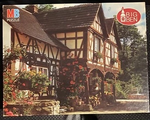 Brand New 1987 1000 Piece Puzzle MB Big Ben “2. Country Cottage” Scenic Flower - Picture 1 of 2