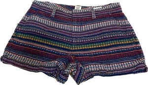 Gap City Shorts Women’s Size 2 High Rise Knit Multicolor Striped With Pockets - Picture 1 of 8
