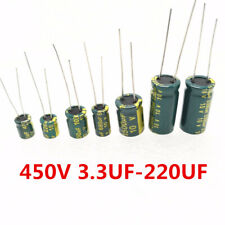 450V Low ESR high frequency aluminum capacitor 4.7/10/22/33/100/68/82/100/470 UF