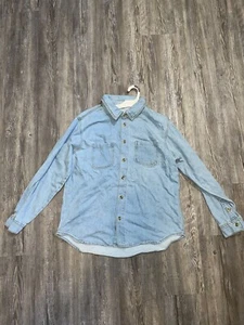 Art Class Studded Blue Jean Jacket Womens XXL 16/18 Blue PreWashed 100% Cotton - Picture 1 of 5