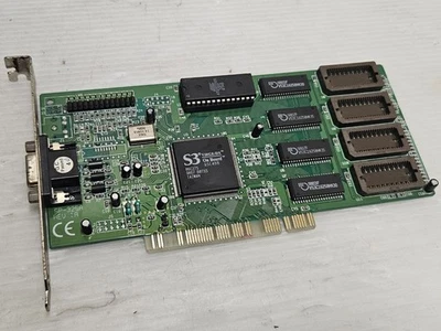 S3 Virge/DX, 86C375, VRAM 2MB, PCI, VGA, Sparkle SP-325A, WORKING CARD - Image 1 of 4