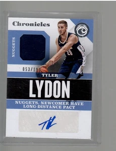 TYLER LYDON JERSEY AUTO 53/199 2017 18 PANINI CHRONICLES BASKETBALL - Picture 1 of 2