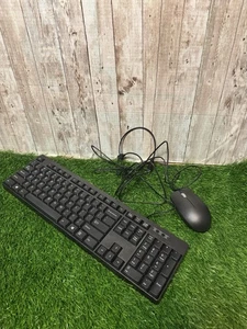 Wired USB Keyboard and Mouse Black Full Size Plug and Play Black - Picture 1 of 3