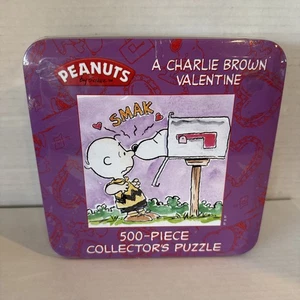 NEU versiegelt Peanuts A Charlie Brown Valentine 500 Stück Sammler Puzzle Blechdose - Bild 1 von 3