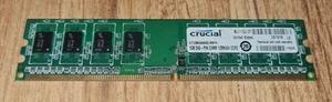 Crucial 1GB 240 DIMM 128Mx64 DDR2 - Picture 1 of 2