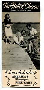 Walker, Minnesota, The Hotel Chase, Leech Lake, Vintage Brochure - Picture 1 of 3