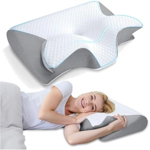 Luxury Memory Foam Pillow with Armrest Design for Side, Back, & Stomach Sleepers - Picture 1 of 12
