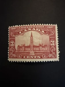 1927 Canada Confederation 3c carmine MLH SG268 - Picture 1 of 2