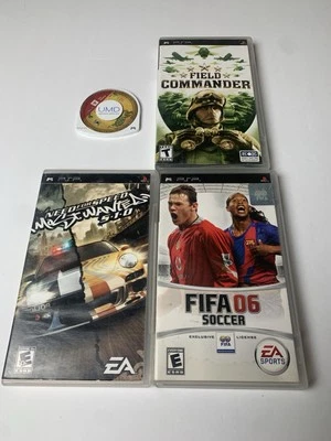Sony PSP Lot Of 4 Games Fifa Soccer 06, Field Commander, Need for Speed, Daxter - Image 1 of 4