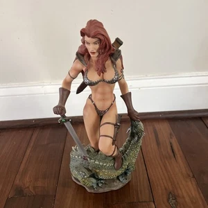 Hard Hero Red Sonja Cold Cast Porcelain Statue 1306/5000 MIB - Picture 1 of 12
