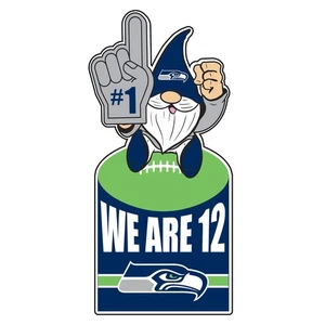 Letrero metálico de gnomo de Seattle Seahawks 10" L x 30" H - Imagen 1 de 1