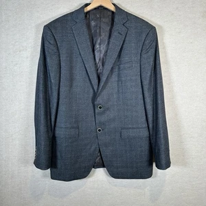 John Varvatos Bleecker Wool Slim Single-Breasted Blazer Dark Grey Men’s Size 42R - Picture 1 of 16