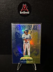 2024 Panini Crusade - Crusade Blue Cracked Ice #73 Kendall George (RC) - Bild 1 von 2