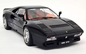 KK 1/18 - Ferrari 288 GTO 1984 Black Diecast Scale Model Car - Picture 1 of 8