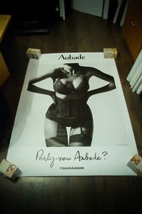 AUBADE LINGERIE C French Bus Vintage Advertising Fashion Sexy Poster Original - Picture 1 of 7