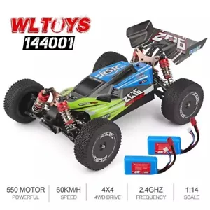 Wltoys XKS 144001 RC Car 60km/h High Speed 1/14 2.4GHz RC Buggy 4WD Racing Car - Foto 1 di 7