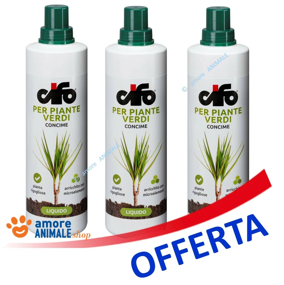 Cifo CONCIME LIQUIDO LT 1 per PIANTE VERDI e Piante TROPICALI → OFFERTA