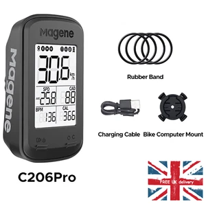 Smart Bike Computer Wireless GPS Bicycle Speedometer Waterproof Cycling Odometer - Picture 1 of 17